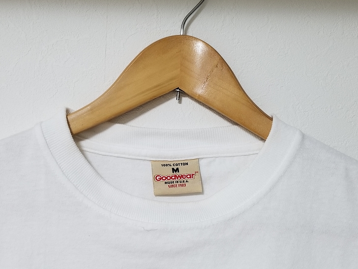 Goodwear(グッドウェア)半袖TシャツMサイズのタグ
